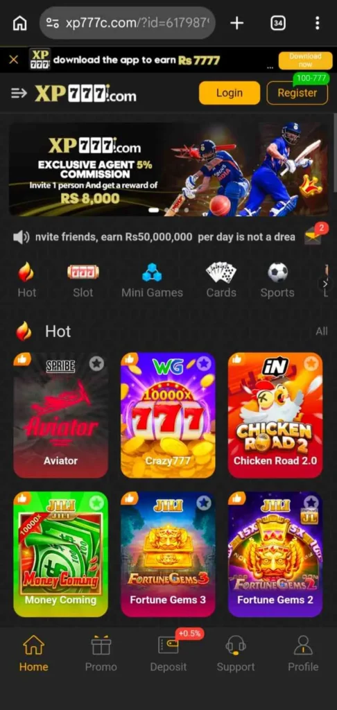 XP777 app download
