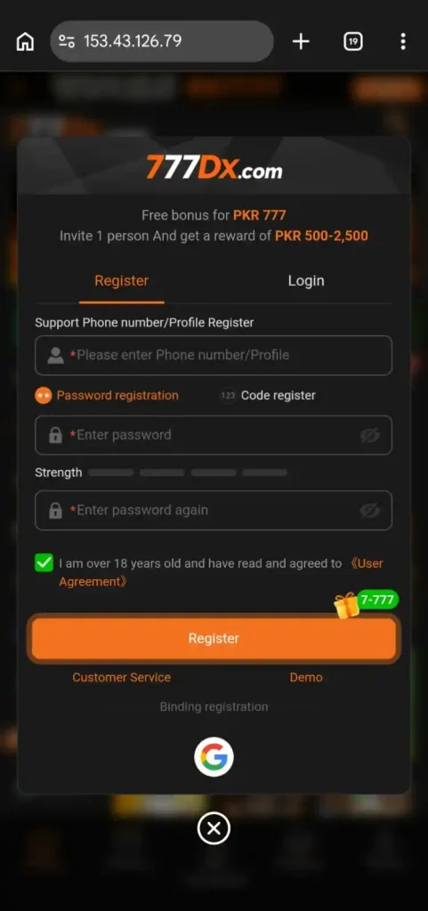 777DX Game APK Latest Earning App in Pakistan