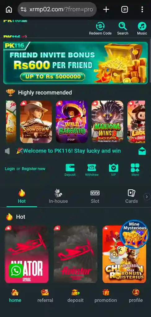 PK116 Game APK